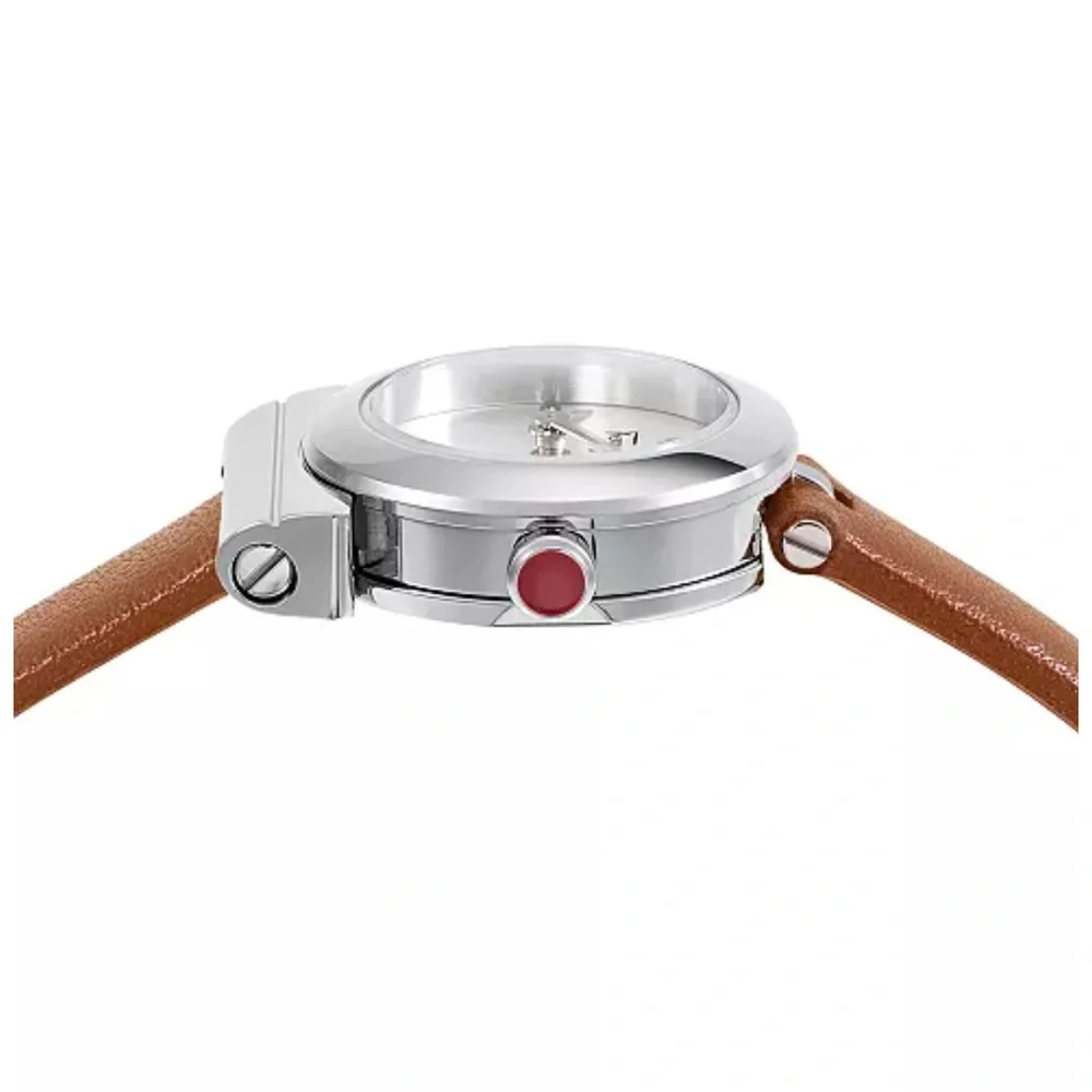 SALVATORE FERRAGAMO Women's Swiss Gancini Brown Leather Strap Wrist Watch NWT